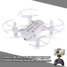 Load image into Gallery viewer, Linxtech IN1601 480P 720P Mini RC Drone with Camera Wifi FPV Foldable Altitude Hold Quadcopter Remote Control Helicopter Toys
