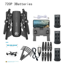 Load image into Gallery viewer, CSJ GPS WIFI FPV Drone With Camera HD 1080P 18mins Flight Time RC Drone S166GPS Quadcopter Selfie Dron Toys With Three Batteries