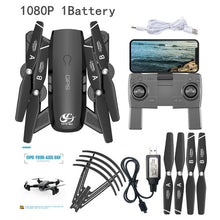 Load image into Gallery viewer, CSJ GPS WIFI FPV Drone With Camera HD 1080P 18mins Flight Time RC Drone S166GPS Quadcopter Selfie Dron Toys With Three Batteries