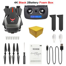 Load image into Gallery viewer, SG906 Mini drone GPS 5G WIFI FPV RC Drone 4K Brushless Selfie Drones with Camera HD Quadcopter Foldable Dron VS F11 CG033 H117S