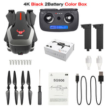 Load image into Gallery viewer, SG906 Mini drone GPS 5G WIFI FPV RC Drone 4K Brushless Selfie Drones with Camera HD Quadcopter Foldable Dron VS F11 CG033 H117S