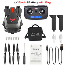 Load image into Gallery viewer, SG906 Mini drone GPS 5G WIFI FPV RC Drone 4K Brushless Selfie Drones with Camera HD Quadcopter Foldable Dron VS F11 CG033 H117S