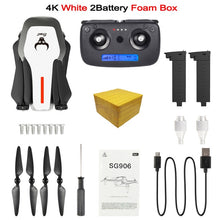 Load image into Gallery viewer, SG906 Mini drone GPS 5G WIFI FPV RC Drone 4K Brushless Selfie Drones with Camera HD Quadcopter Foldable Dron VS F11 CG033 H117S
