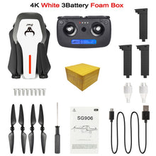 Load image into Gallery viewer, SG906 Mini drone GPS 5G WIFI FPV RC Drone 4K Brushless Selfie Drones with Camera HD Quadcopter Foldable Dron VS F11 CG033 H117S