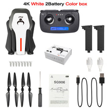 Load image into Gallery viewer, SG906 Mini drone GPS 5G WIFI FPV RC Drone 4K Brushless Selfie Drones with Camera HD Quadcopter Foldable Dron VS F11 CG033 H117S